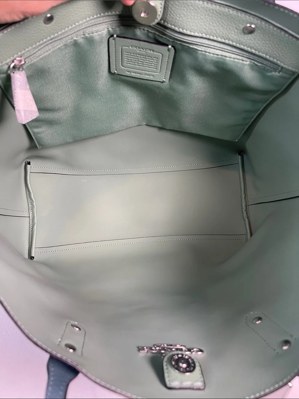 Coach G2181-72673 Town Tote Pebble Leather Green